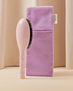 La Pochette "Grande Brosse" Rose Lilas