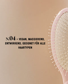 N.04 La Brosse Démêlante & Massante La Miracle Rose Lilas