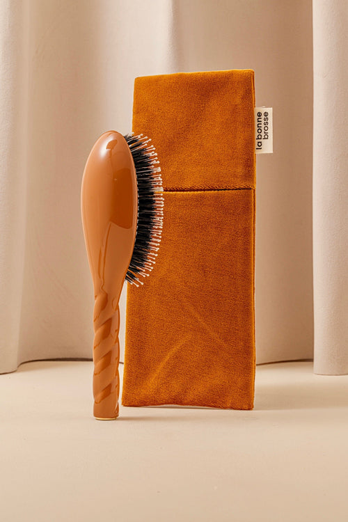 La Pochette "Grande Brosse" Terracotta